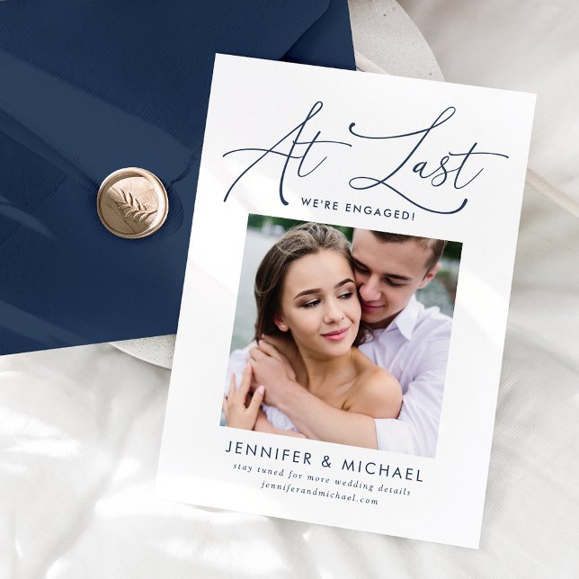 Vid senaste Förlovning om marktäckt skript Inbjudningar (Skapare uppladdad)