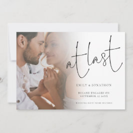 Vid senaste skriptmeddelande om fotoFörlovning Inbjudningar