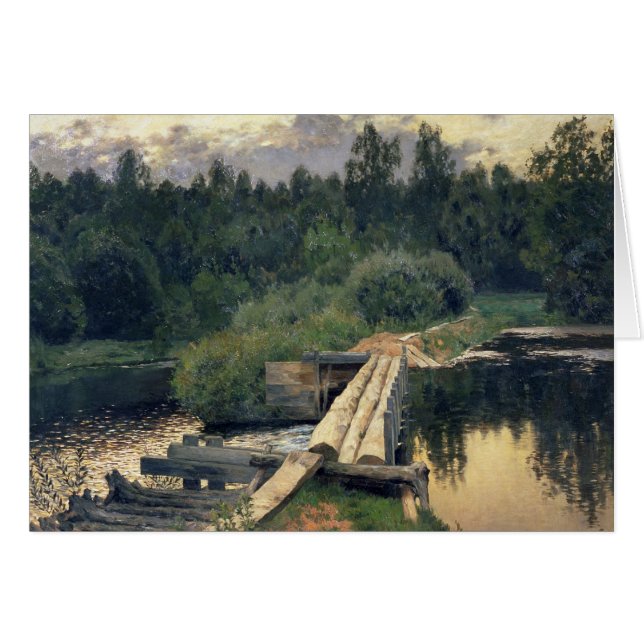 Vid Shallow 1892 Hälsningskort (Framsidan Horizontal)