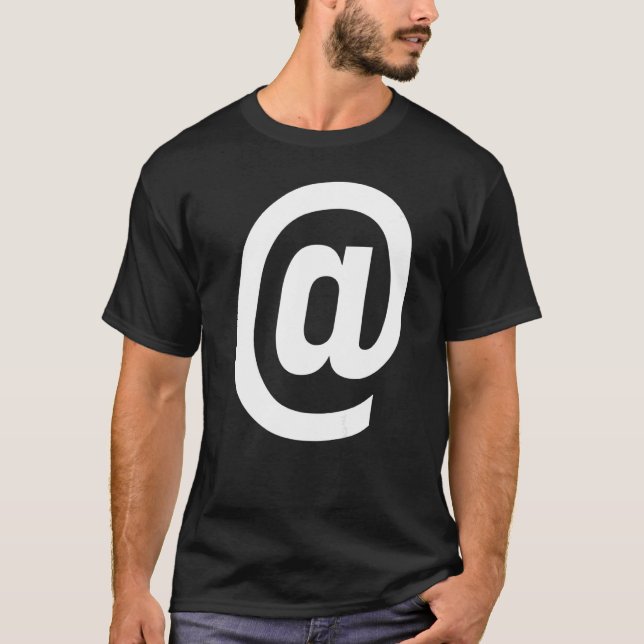 VID SIGN @ SYMBOL-PUNKTMÄRKE T SHIRT (Framsida)