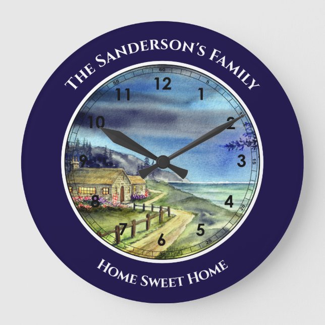 Vid silvret vid den stora klockan måne stor klocka (Framsida)