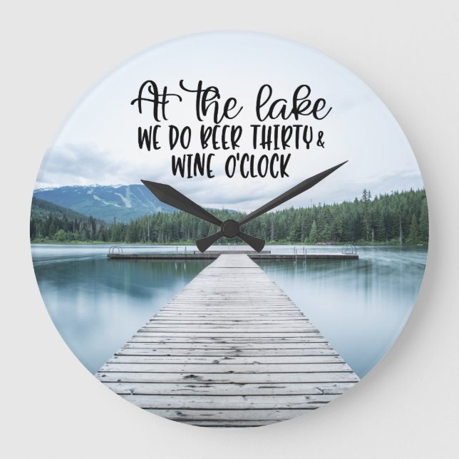 Vid Sjö är vi trettio och Vin O'Clock Stor Klocka (Framsida)