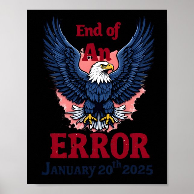 Vid slutet av ett fel den 20 januari poster (Framsidan)
