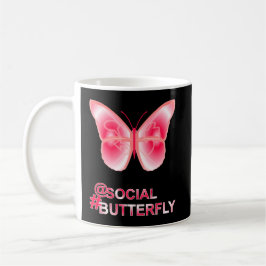 Vid Social Hashag Butterfly Kaffemugg