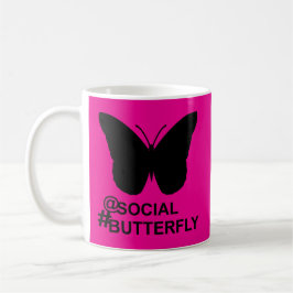 Vid Social Hashtag Butterfly [Bold Rosa remix] Kaffemugg