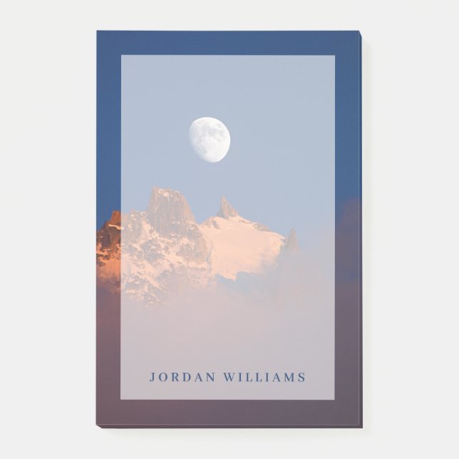 Vid soluppgång | Aiguille du Plan Chamonix, Frankr Post-it Block (Framsida)