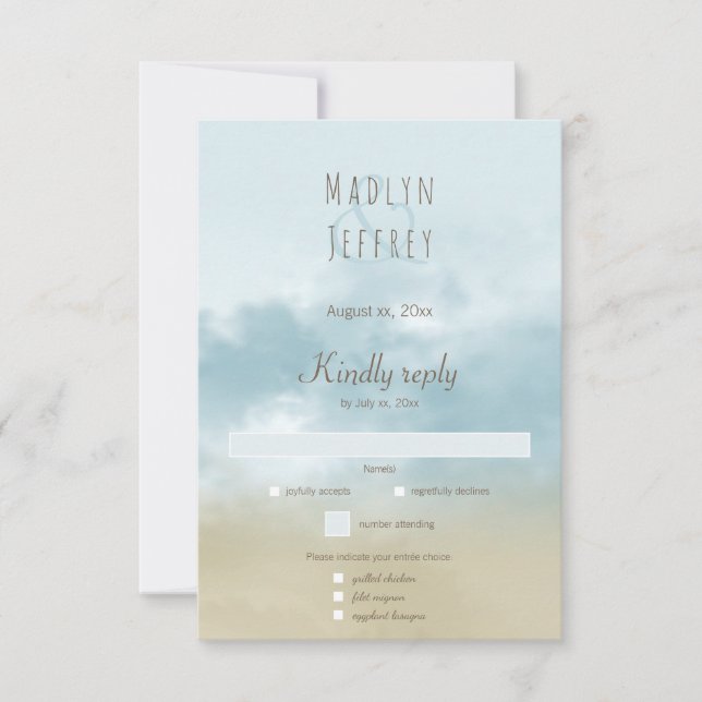 Vid strandbröllop vid surfan vid kusten OSA (Framsida)