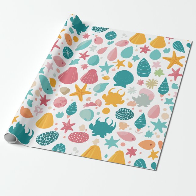 Vid stranden 2 presentpapper (Utrullad)