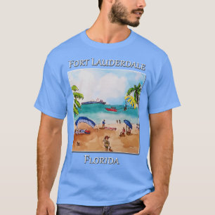 Vid stranden Fort Lauderdale Florida TShirt 3 T Shirt