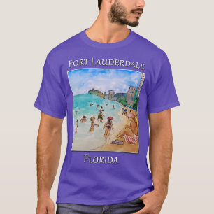 Vid stranden Fort Lauderdale Florida TShirt T Shirt