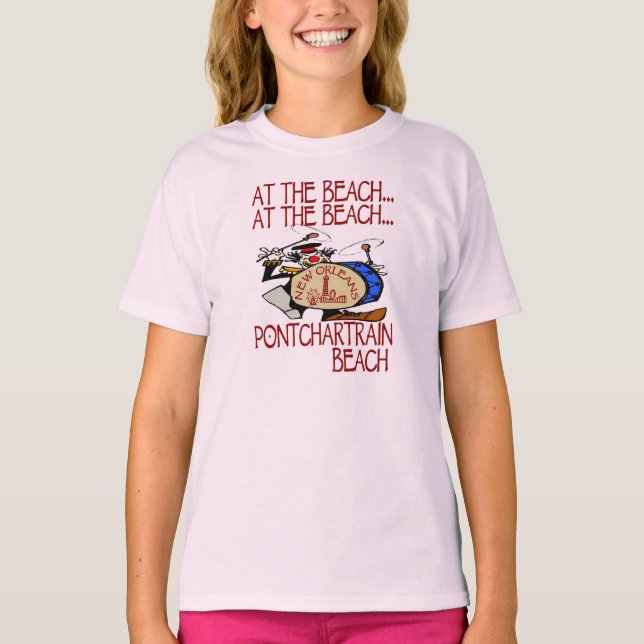 Vid stranden... Pontchartåg Beach T Shirt (Framsida)