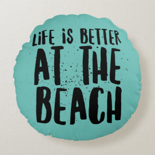 Vid stranden rund kudde