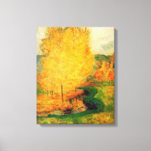 Vid strömmen, höst - Paul Gauguin - c1885