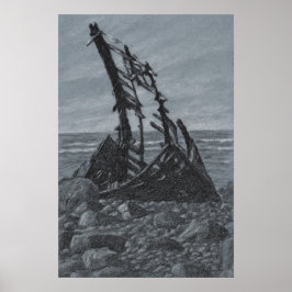 Vid Teckning-utskriften i Kusten Archival Poster