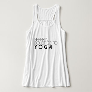 Vid tveksamhet, gå till Yoga   Aktiv Tank Linne Med Racerback