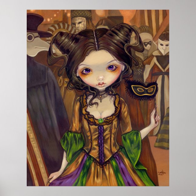 Vid utskriften av Boll gothic mardi gras Art Poster (Framsidan)