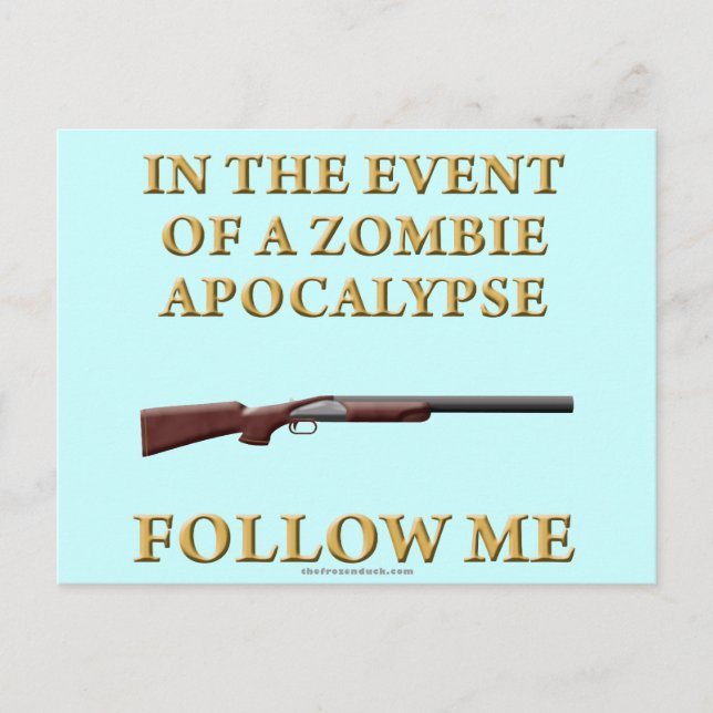 Vid Zombie Apocalypse Vykort (Framsida)