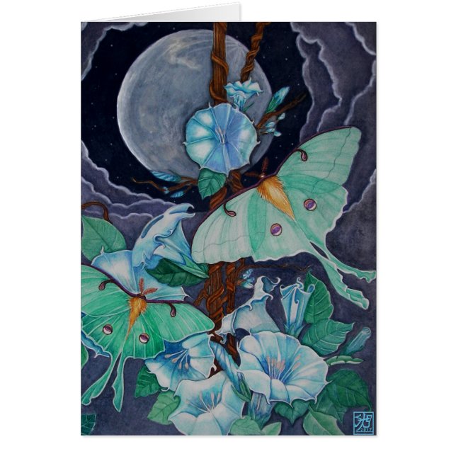 Vida de la Luna Hälsningskort (Framsidan)