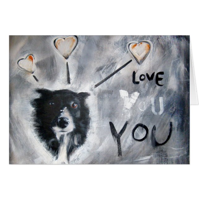 Vida kärlek hälsningskort (Framsidan Horizontal)