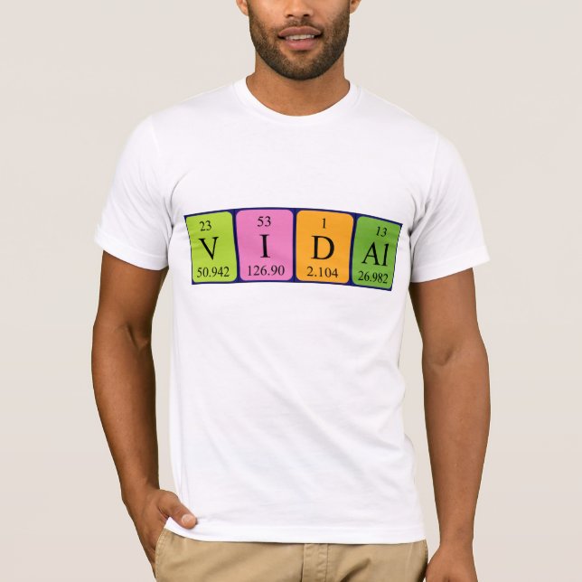 Vidal Perial bord namn-skjorta T-shirt (Framsida)