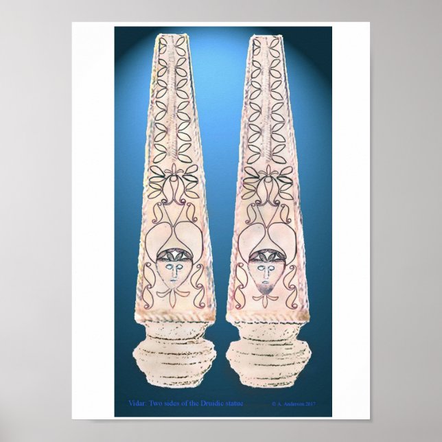 Vidar Flame Column Poster (Framsidan)