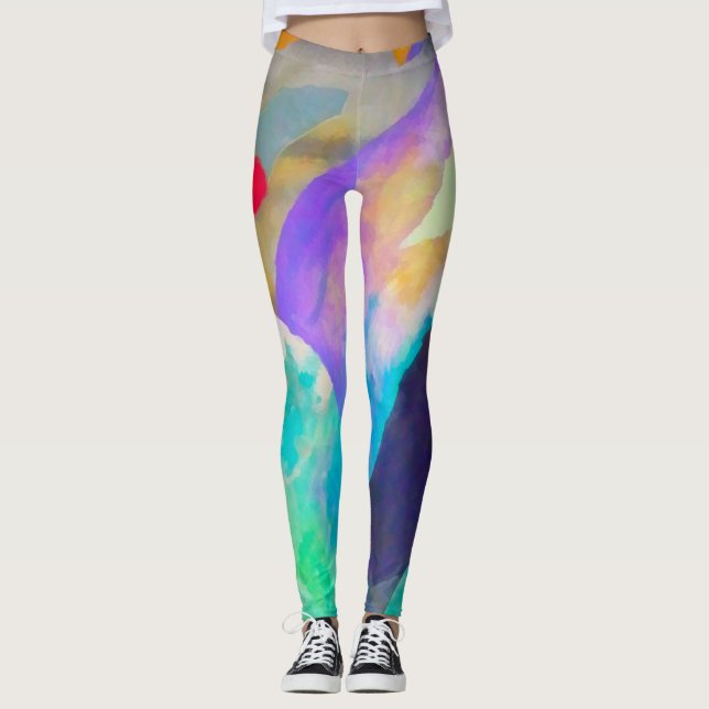 Vidarebefordra Abstrakt Leggings (Framsida)