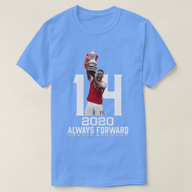Vidarebefordra alltid 14 FA Kopp-titlar Arsenal T Shirt (Design framsida)