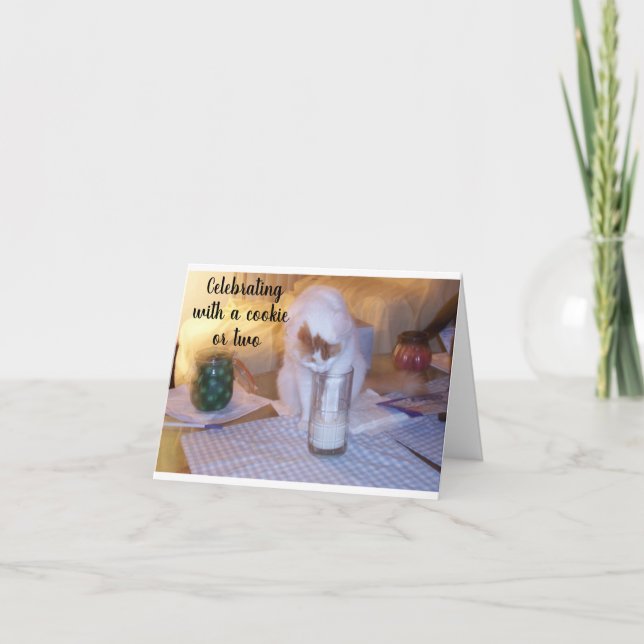 **VIDAREBEFORDRA MED EN COOKIE** PÅ DIN **BIRTHDAG KORT (Framsida)