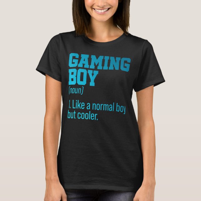 Vide Vide Gaming Boy Noun Definition Console Contr T Shirt (Framsida)