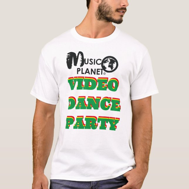 VIDEO DANCE PARTY TV Manar Basic T-Shirt (Framsida)