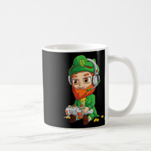 Video Ga om Gamer St patricks day Shirt Kids Boys Kaffemugg