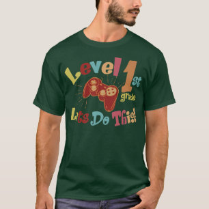 Video Gam för första dagen i Back to school Klass T Shirt