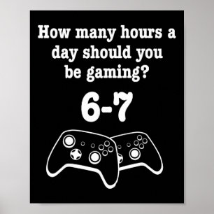 Video Game 67 Meme Spelare Roligt 67 Spelälskare H Poster