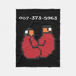 Video Game 90s 45s Codes Funny Gift Fleecefilt