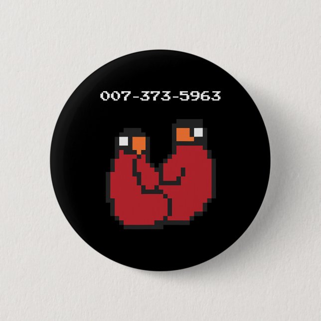 Video Game 90s 45s Codes Funny Gift Knapp (Framsida)