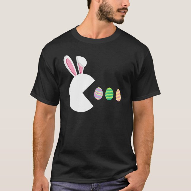Video Game Bunny Eggs Påsk Gamer Kids Boys Manar G T Shirt (Framsida)