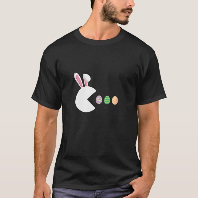 Video Game Bunny Eggs Påsk Gamer Kids Boys Manar G T Shirt (Framsida)