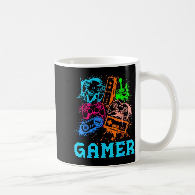 Video Game Console Controllers Clic Gamer Lover Co Kaffemugg (Höger)