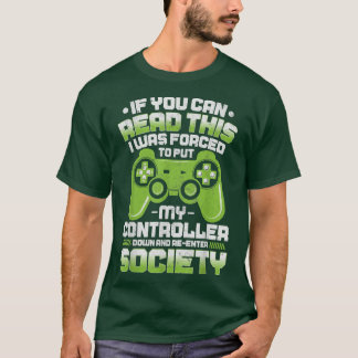 Video Game Controller Gamer Tees Men Kids Boys Fun T Shirt