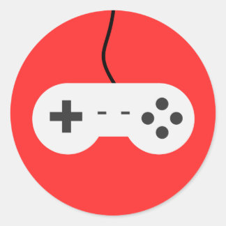 Video Game Controller Icon Adesivo Runt Klistermärke
