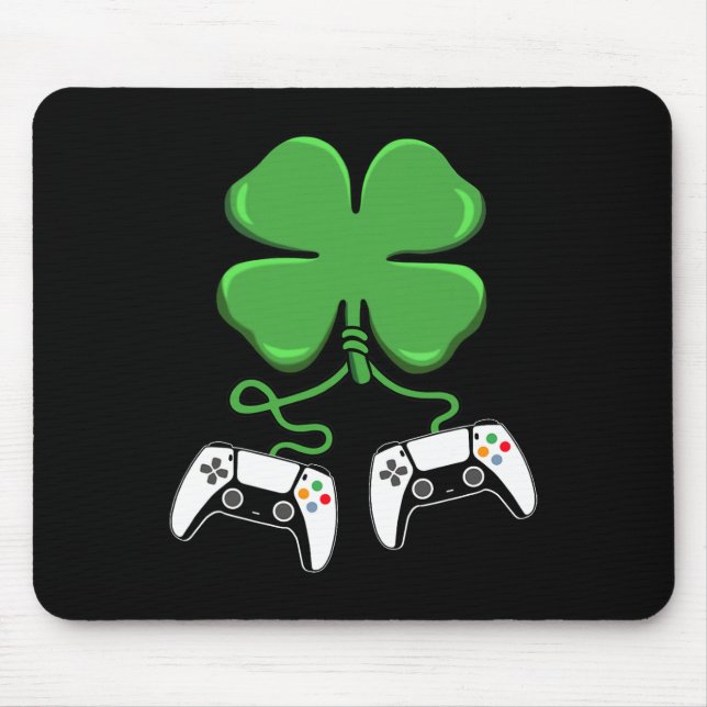 Video Game Controller Irish Gamer Boys St Patricks Musmatta (Framsidan)