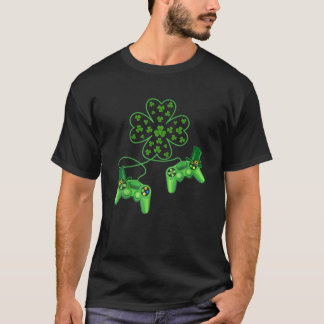Video Game Controller Irish Gamer Boys St Patricks T Shirt