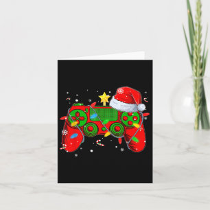 Video Game Controller jul Santa Hat Gamer Bo Kort