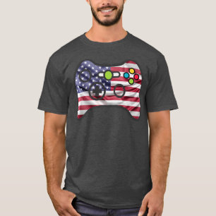 Video Game Gamer USA T Shirt