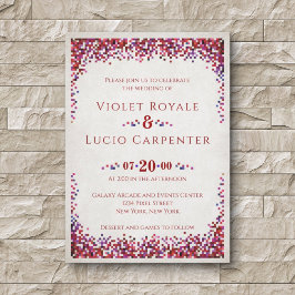 Video Game Geek Bröllop Inbjudningar