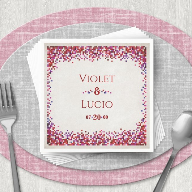 Video Game Geek Bröllop Pappersservett (Skapare uppladdad)