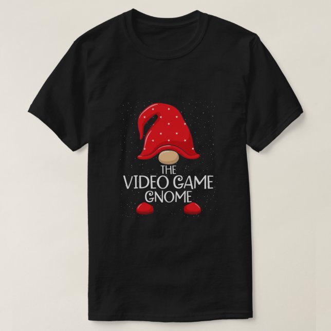 Video Game Gnome Matching Family Group - jul P T Shirt (Design framsida)