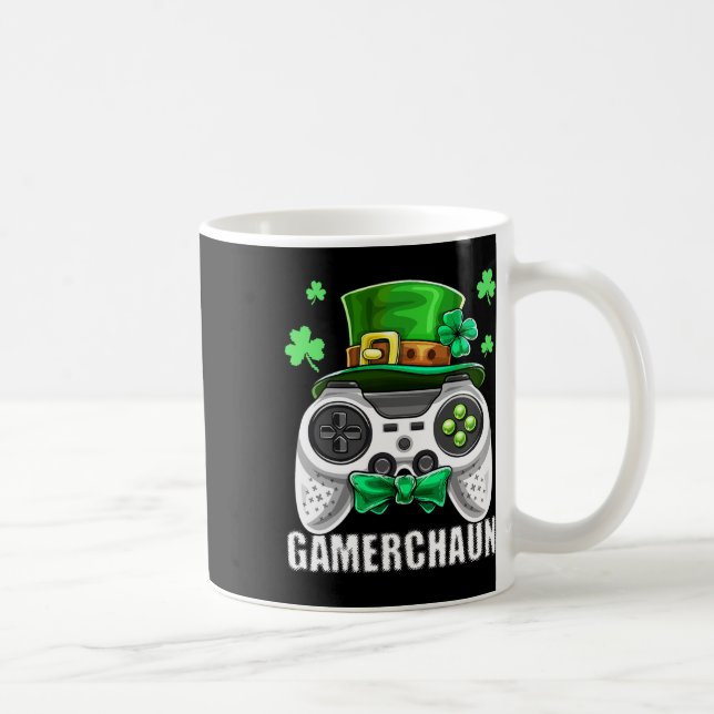 Video Game Leprechaun Costume St. Patrick's Day Ki Kaffemugg (Höger)