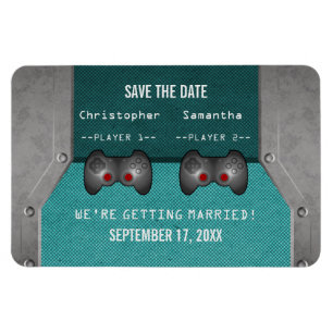 Video Game Spara datum magneter, Teal Magnet