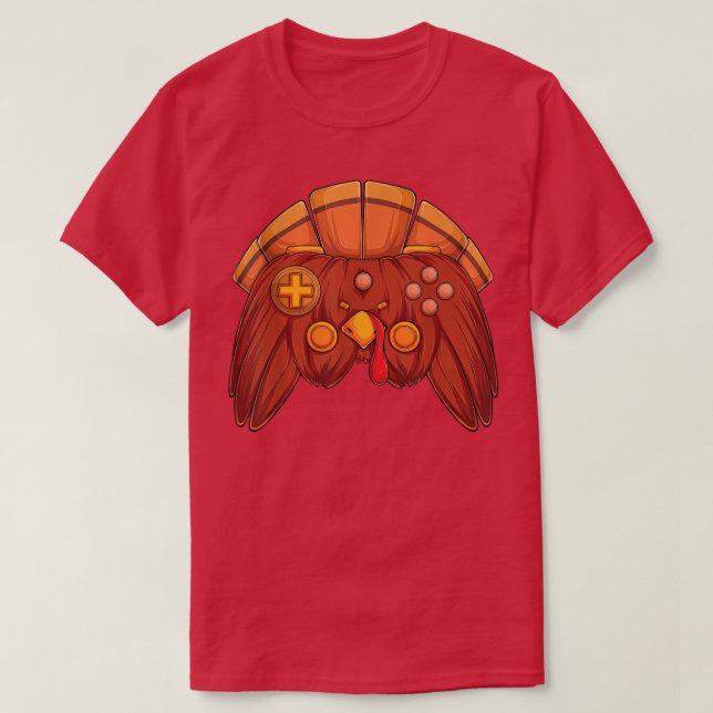 Video Game Thanksgiving Turkey Controller Gamer Bo T Shirt (Design framsida)